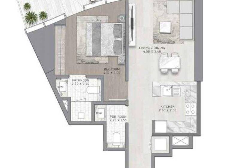 Wohnung zum Kauf 605.800 € 2 Zimmer 80 m² Dubai