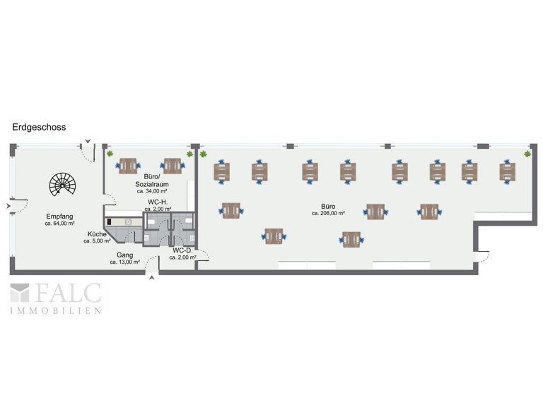 Büro zur Miete 4.000 € 681 m² Bürofläche Merklingen Weil der Stadt / Merklingen 71263