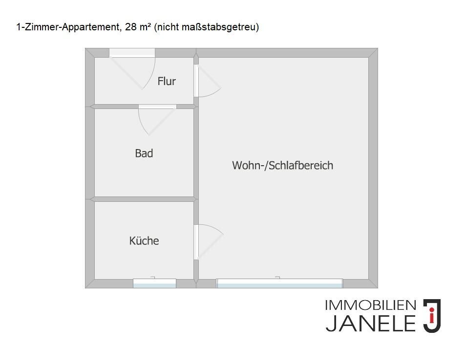 Studio zur Miete 360 € 1 Zimmer 28 m²<br/>Wohnfläche Mittlerer Westen Regensburg 93049