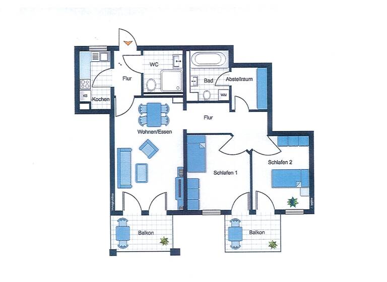 Wohnung zur Miete 930 € 3 Zimmer 86 m² Thannhausen 86470