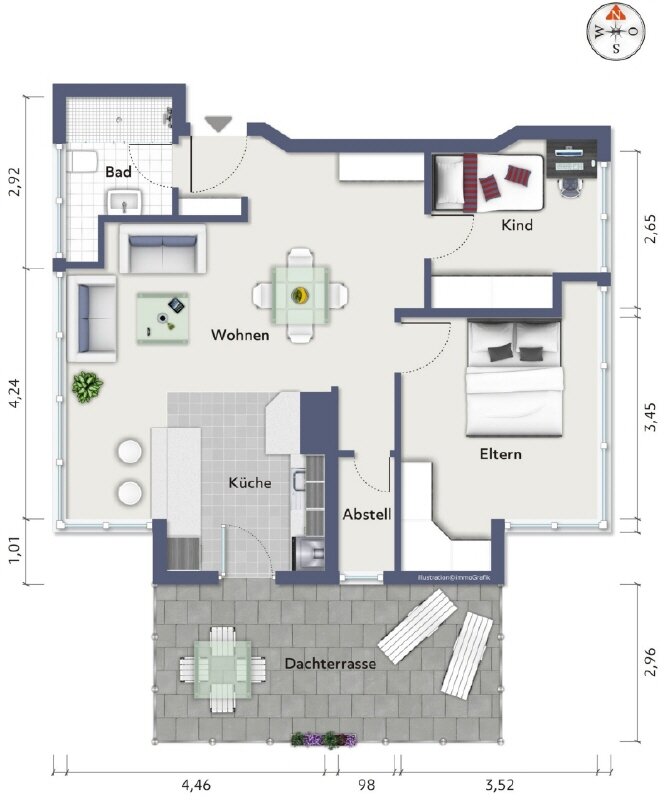 Wohnung zum Kauf 449.000 € 2,5 Zimmer 71 m²<br/>Wohnfläche Dachau Dachau 85221