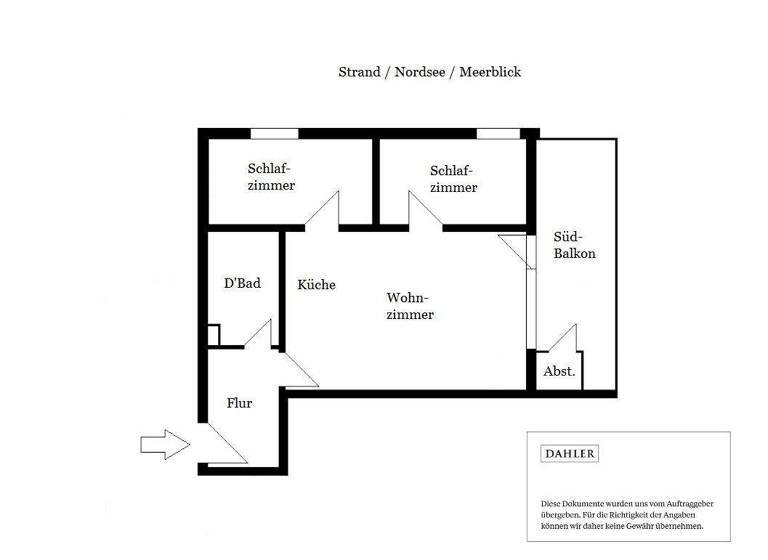 Wohnung zum Kauf 580.000 € 3 Zimmer 62 m² frei ab sofort Wyk auf Föhr 25938