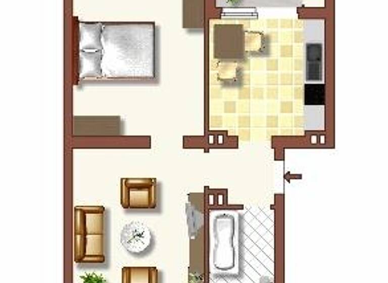 Wohnung zur Miete 479 € 3 Zimmer 56 m² EG Höschenstraße 12 Bergheim Duisburg 47228