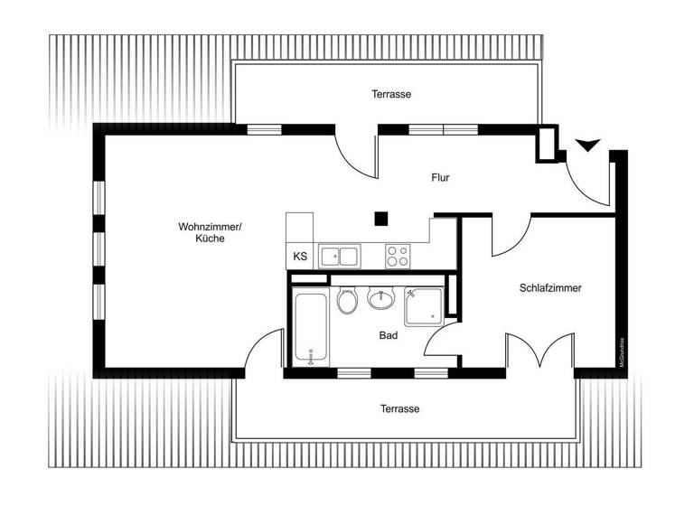 Penthouse zum Kauf 698.000 € 2 Zimmer 75 m² 6. Geschoss Schöneberg Berlin 10827