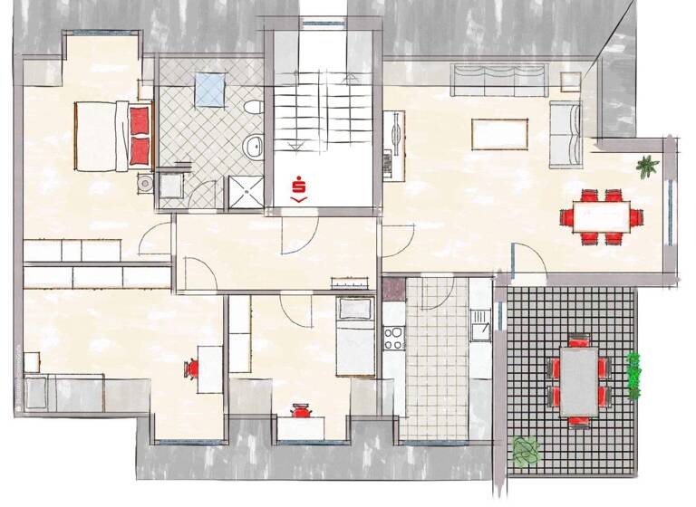 Wohnung zum Kauf 188.640 € 4 Zimmer 104,8 m² Neustadt 35279