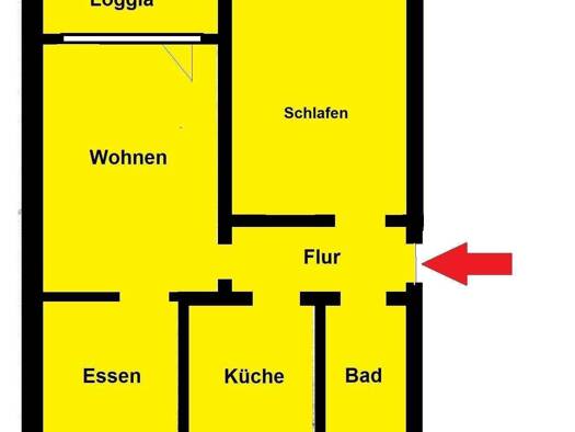 Wohnung zur Miete 469 € 3 Zimmer 63 m² 1. Geschoss Linderhauser Straße 24 Schwelm 58332