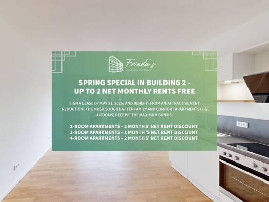 Wohnung zur Miete - Erstbezug 1.540 € 2 Zimmer 60,5 m² 2. Geschoss Friedenauer Höhe 17 Friedenau Berlin 12159