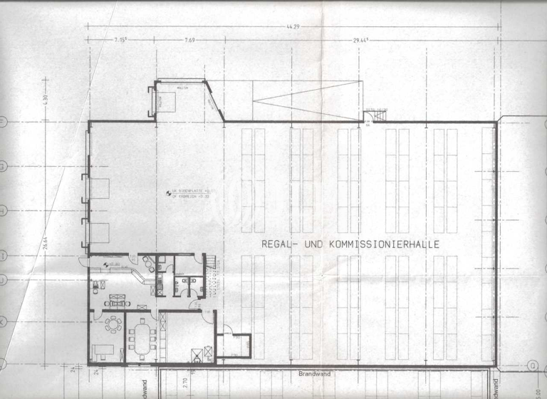 Lagerhalle zur Miete provisionsfrei 1.451,3 m² Lagerfläche Büßleben Erfurt 99098