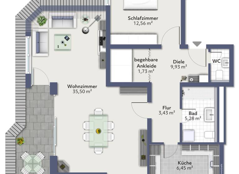 Wohnung zum Kauf 2,5 Zimmer 81 m²<br/>Wohnfläche 2.<br/>Geschoss 01.05.2025<br/>Verfügbarkeit Überlingen Überlingen 88662