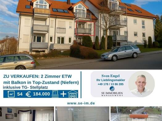 Wohnung zum Kauf 184.000 € 2 Zimmer 54 m² 1. Geschoss Niefern Niefern-Öschelbronn 75223
