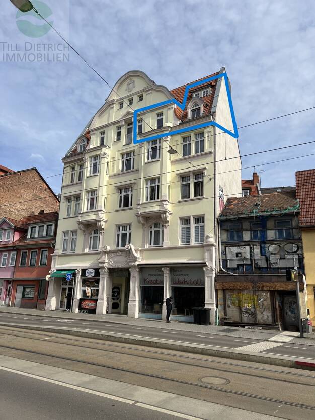 Maisonette zur Miete 1.040 € 5 Zimmer 107 m² 4. Geschoss frei ab 01.08.2025 Altstadt Erfurt 99084