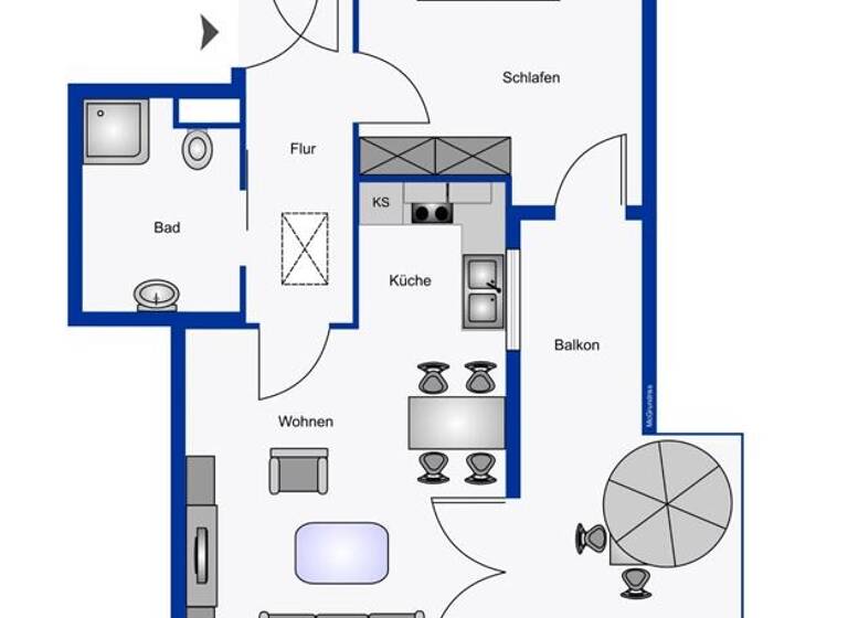 Wohnung zum Kauf 249.000 € 2 Zimmer 57 m² Neuharlingersiel 26427