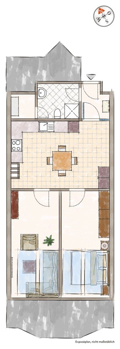 Wohnung zum Kauf 148.000 € 2 Zimmer 54 m²<br/>Wohnfläche Wernfeld Gemünden am Main / Wernfeld 97737