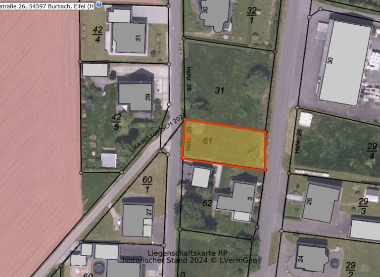 Grundstück zum Kauf 22.000 € 489 m² Grundstück Burbach 54597
