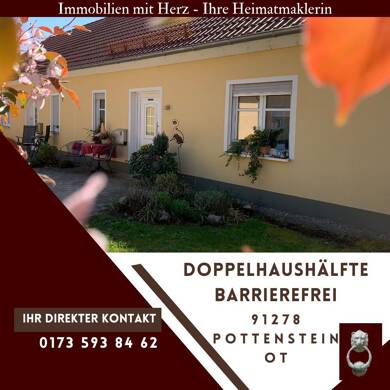 Doppelhaushälfte zum Kauf 229.000 € 3 Zimmer 61,4 m² 389 m² Grundstück frei ab sofort Elbersberg Pottenstein 91278
