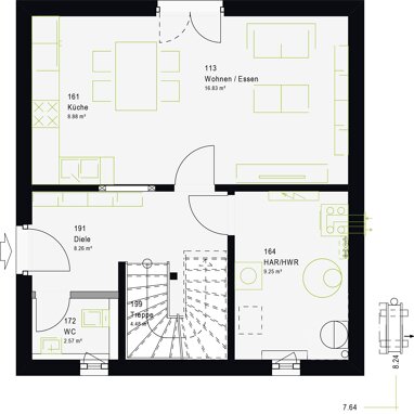 Einfamilienhaus zum Kauf provisionsfrei 269.559 € 4 Zimmer 99,3 m² 900 m² Grundstück Falkenau Flöha 09557