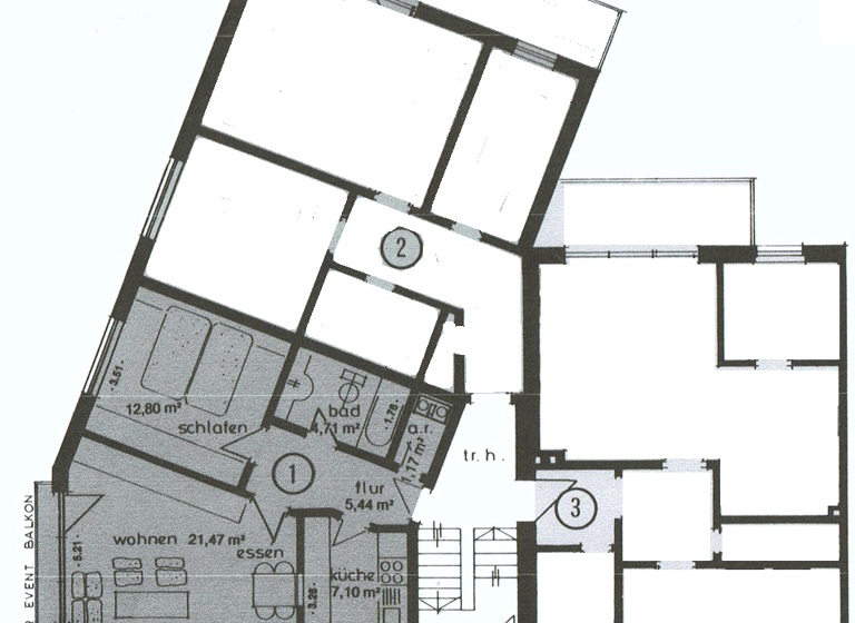 Wohnung zur Miete 620 € 2 Zimmer 58,6 m² EG frei ab sofort Wiesenweg 7 Bad Pyrmont 31812