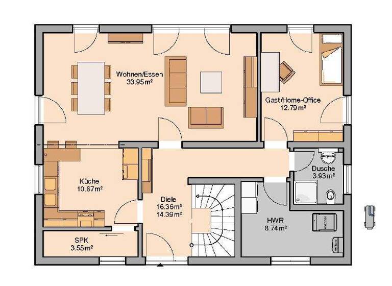 Einfamilienhaus zum Kauf provisionsfrei 539.900 € 5 Zimmer 153 m² 1.150 m² Grundstück Grüna Chemnitz 09224