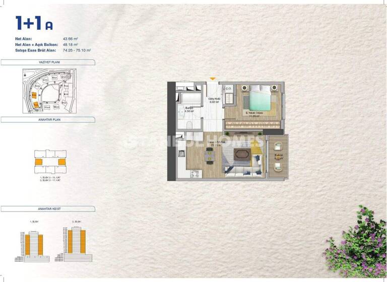 Studio zum Kauf 327.000 € 3 Zimmer 99 m² EG Istanbul 34218