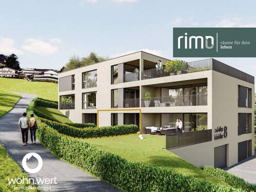 Wohnung zum Kauf - Erstbezug 369.000 € 2 Zimmer 52,8 m² EG Auf der Bleiche 8 Frastanz 6820