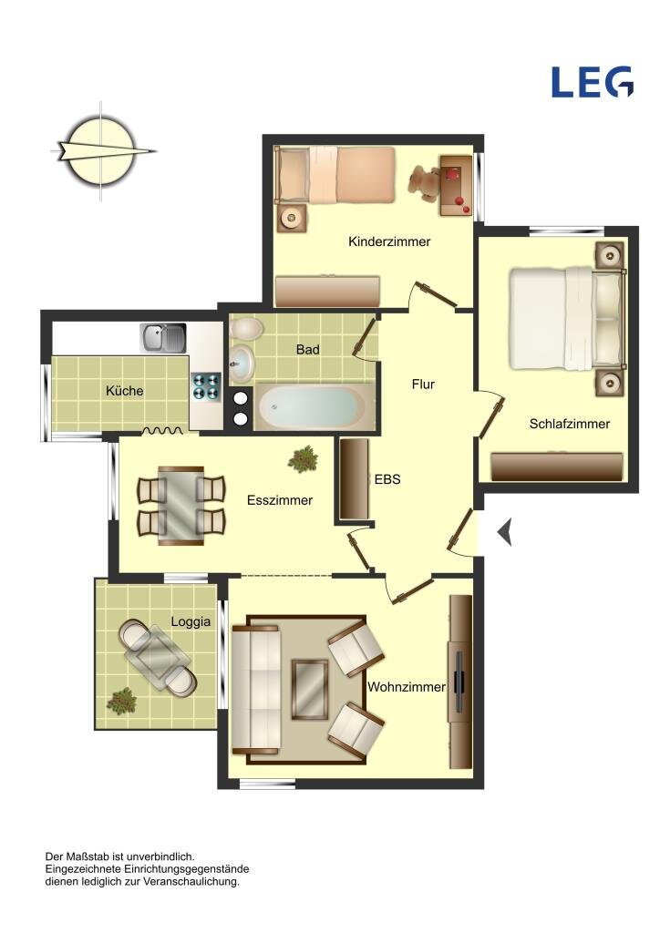 Wohnung zur Miete nur mit Wohnberechtigungsschein 424 € 3 Zimmer 79 m²<br/>Wohnfläche 2.<br/>Geschoss Richard-Wagner-Straße 28 Methler Kamen 59174