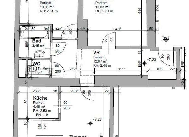 Wohnung zum Kauf provisionsfrei 279.000 € 3 Zimmer 75,3 m² Lend Graz 8020