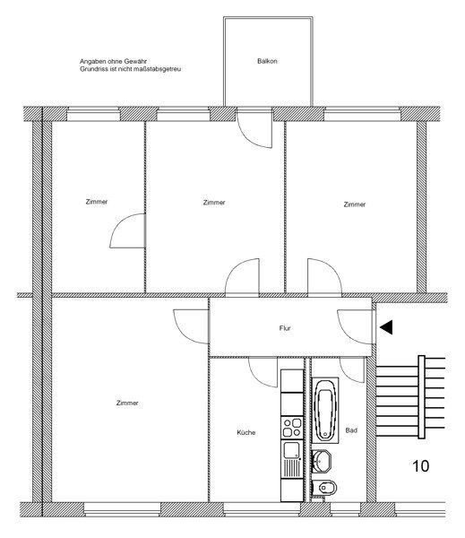 Wohnung zur Miete 1.112,80 € 4 Zimmer 80 m²<br/>Wohnfläche 1.<br/>Geschoss 09.11.2024<br/>Verfügbarkeit Freseniusstr. 10 Westend - Nord Frankfurt am Main 60320