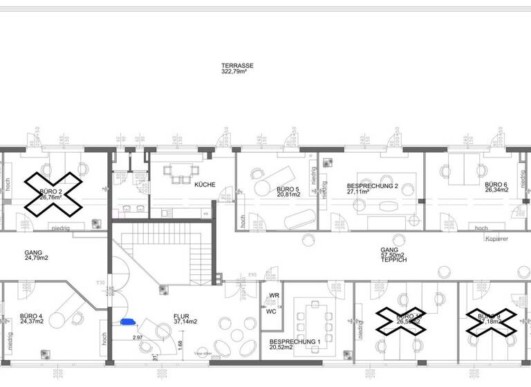Büro zur Miete 475 € 12 Zimmer Wien,Penzing 1140