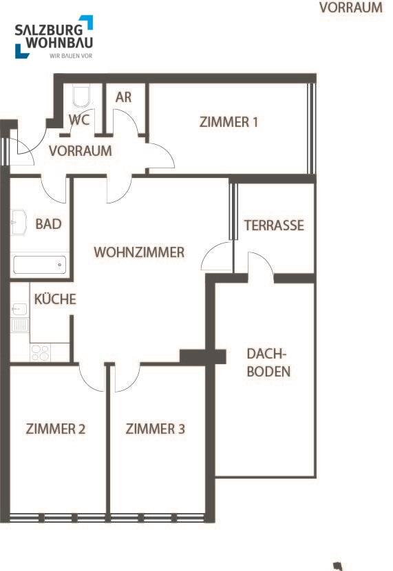 Wohnung zur Miete 288 € 4 Zimmer 77,8 m²<br/>Wohnfläche Mühlbach 180 Bramberg am Wildkogel 5733