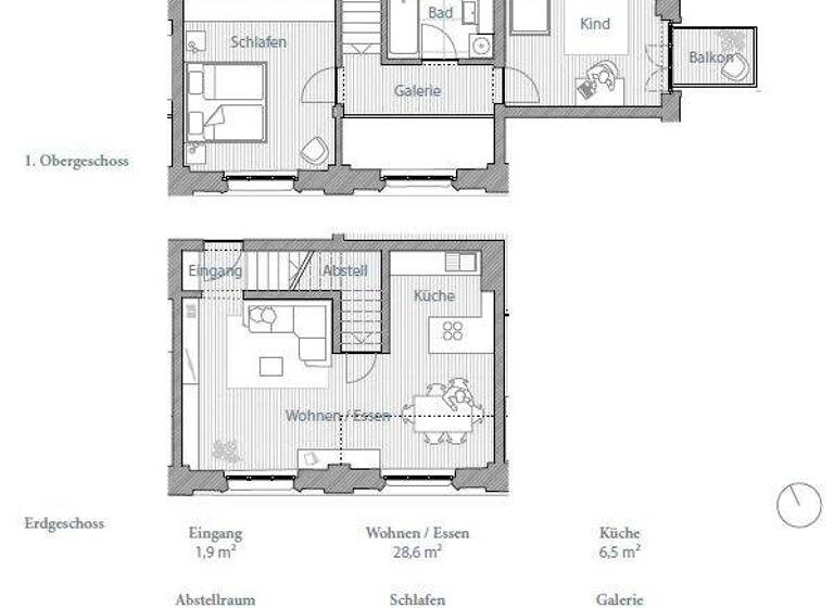 Maisonette zur Miete 1.490 € 3,5 Zimmer 86,5 m² 1. Geschoss frei ab sofort Bautzner Landstraße 3 a Bühlau/Weißer Hirsch Dresden 01324