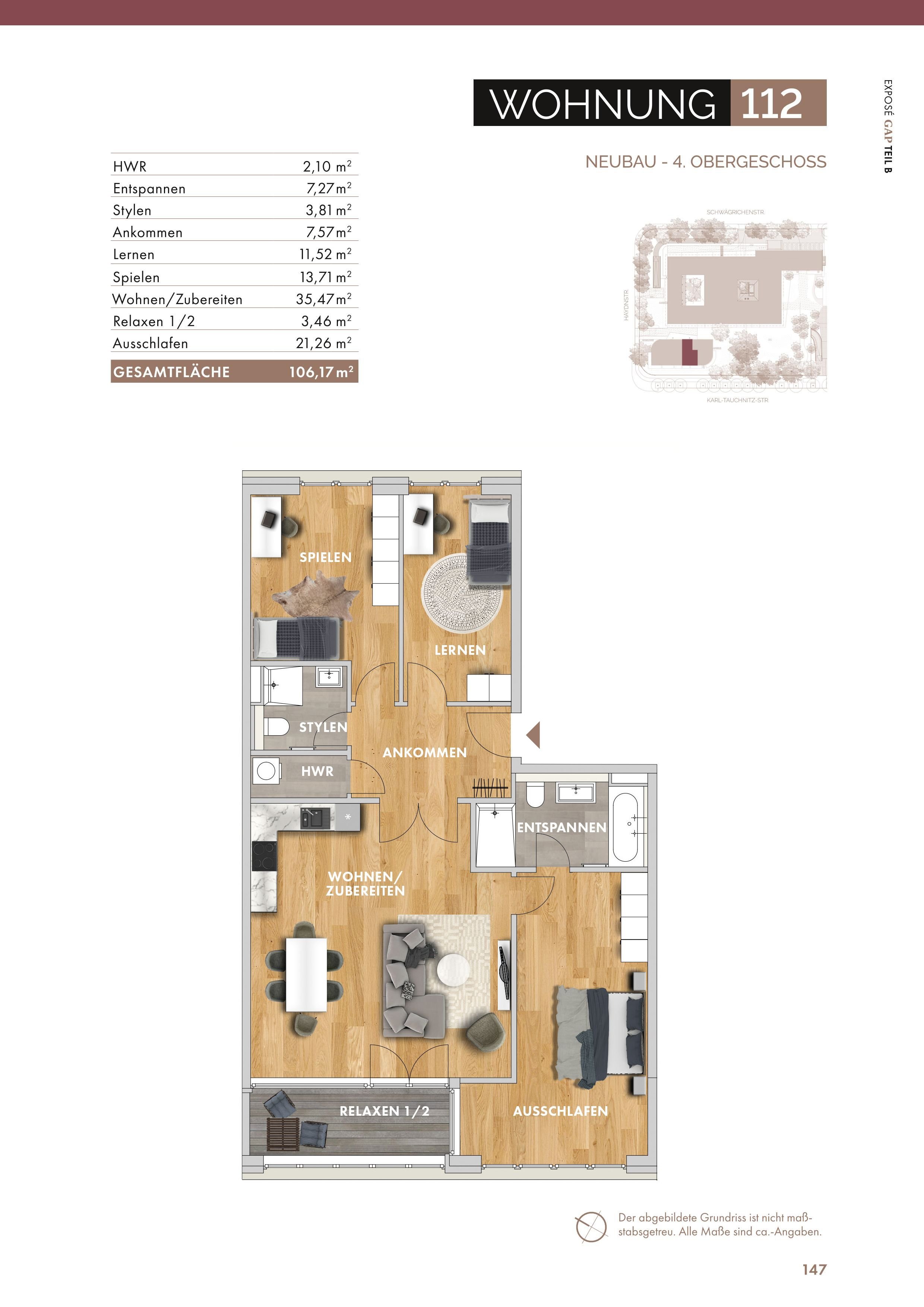 Wohnung zum Kauf 689.043 € 4 Zimmer 106,2 m²<br/>Wohnfläche 4.<br/>Geschoss ab sofort<br/>Verfügbarkeit Haydnstr. 2325 Zentrum - Süd Leipzig 04107