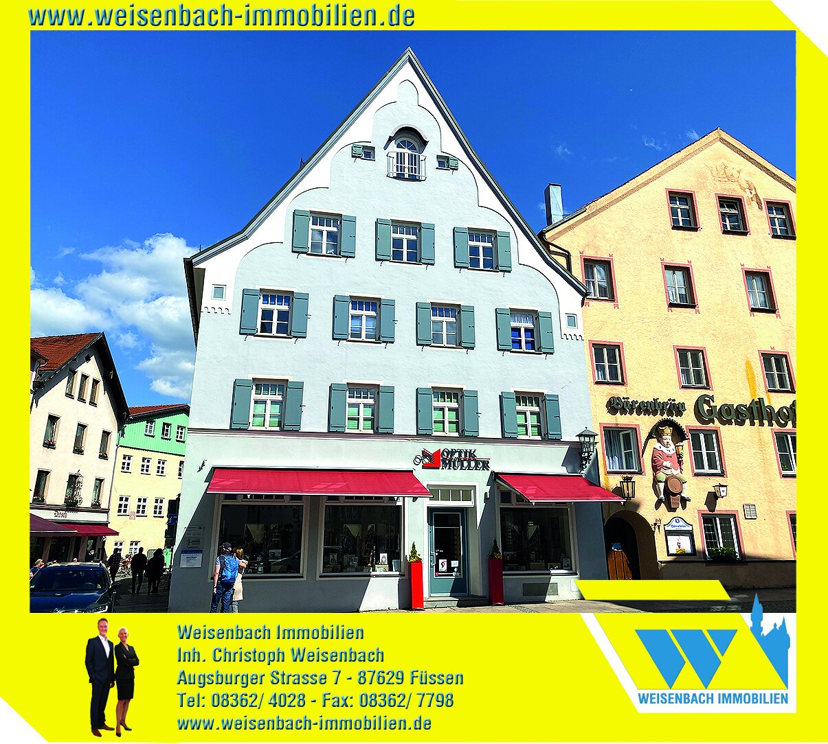 Wohnung zur Miete 600 € 2 Zimmer 42 m²<br/>Wohnfläche ab sofort<br/>Verfügbarkeit Füssen Füssen 87629