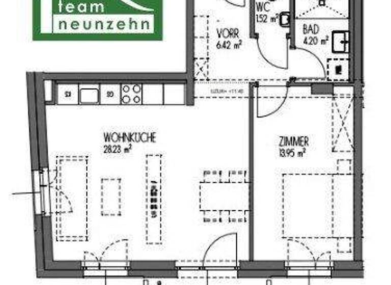 Wohnung zur Miete 589 € 2 Zimmer 54,3 m² 7. Geschoss UNESCO-Esplanade 2-4 Eggenberg Graz 8020