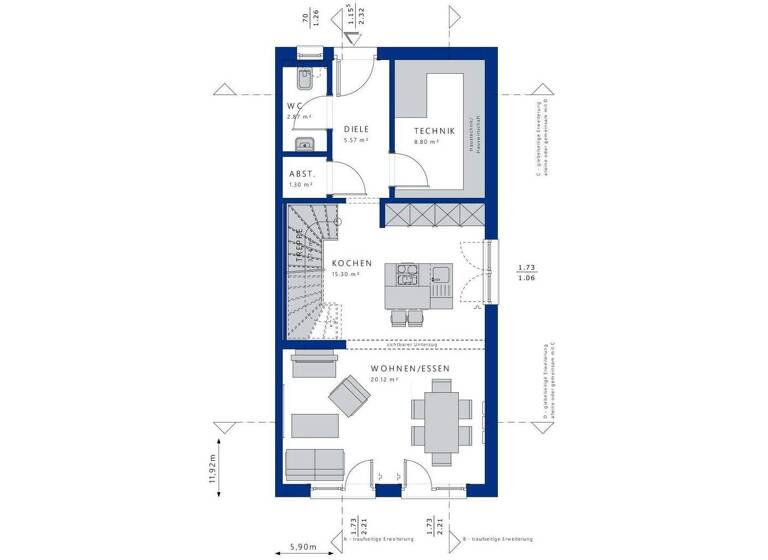 Doppelhaushälfte zum Kauf 1.320.850 € 6 Zimmer 178 m² 288 m² Grundstück Thalk.Obersendl.-Forsten-Fürstenr.-Solln München 81477