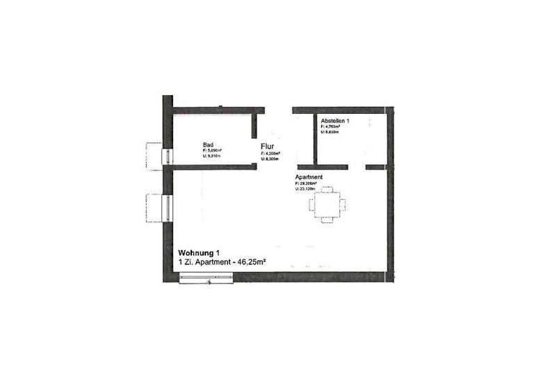 Studio zur Miete - Erstbezug 490 € 1 Zimmer 46,3 m² UG frei ab 15.07.2026 Ostdorf Balingen 72336
