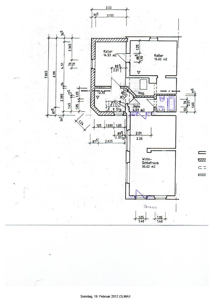 Terrassenwohnung zur Miete 270 € 1 Zimmer 44 m²<br/>Wohnfläche UG<br/>Geschoss ab sofort<br/>Verfügbarkeit Damaschkestraße 31 Oberplanitz 575 Zwickau 08064