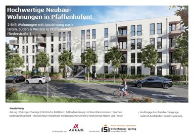 Terrassenwohnung zum Kauf provisionsfrei 399.000 € 2 Zimmer 60 m² EG frei ab sofort Fliederstraße 1 Pfaffenhofen a d Ilm Pfaffenhofen an der Ilm 85276