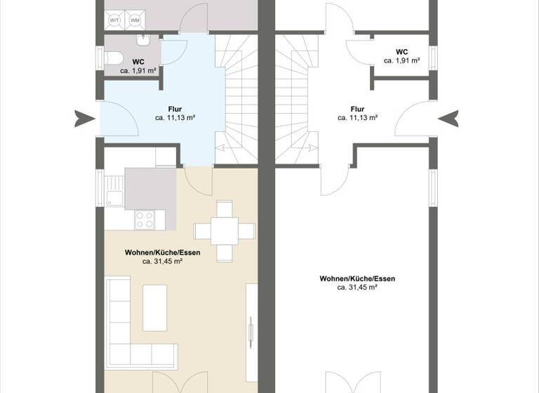 Doppelhaushälfte zum Kauf 604.750 € 4 Zimmer 149,2 m²<br/>Wohnfläche 600 m²<br/>Grundstück Entenberg Leinburg / Entenberg 91227