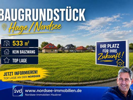 Grundstück zum Kauf 109.000 € 533 m² Grundstück Hage Hage 26524
