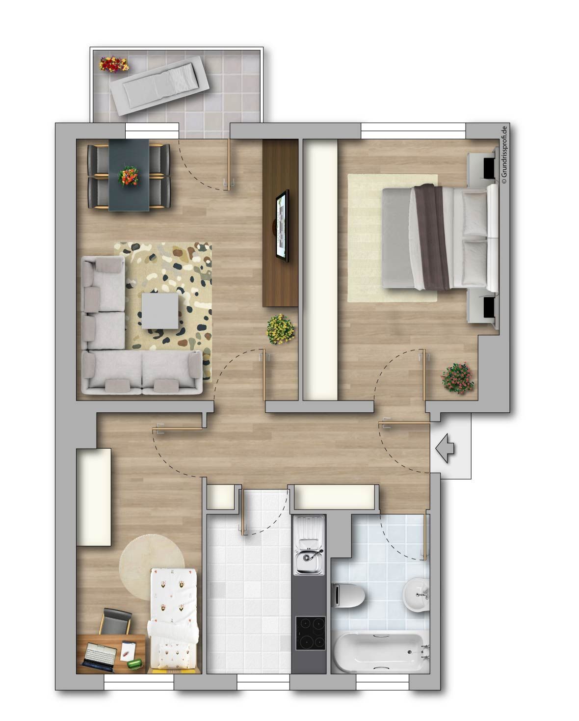 Wohnung zur Miete 284 € 3 Zimmer 57,8 m²<br/>Wohnfläche 3.<br/>Geschoss Arthur-Scheibner-Straße 1 Merseburg Merseburg 06217