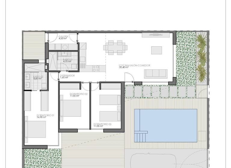 Villa zum Kauf 310.000 € 3 Zimmer 113 m² 233 m² Grundstück Bigastro