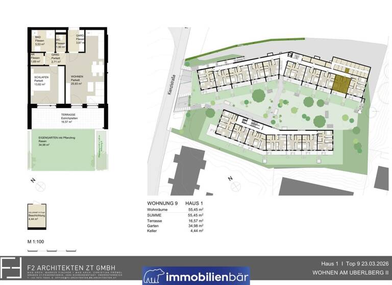 Wohnung zum Kauf - Erstbezug 279.000 € 2 Zimmer 55,5 m² EG Kienzlstraße 5 Bad Schallerbach 4701