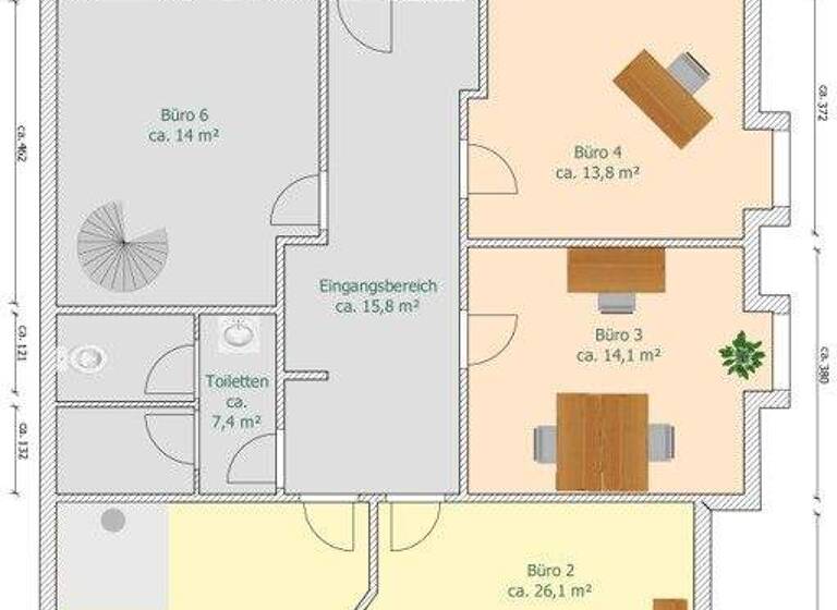 Bürofläche zum Kauf 353.000 € 7 Zimmer 168 m² Bürofläche Johann-G.-Gutenberg-Straße 20 Olching 82140