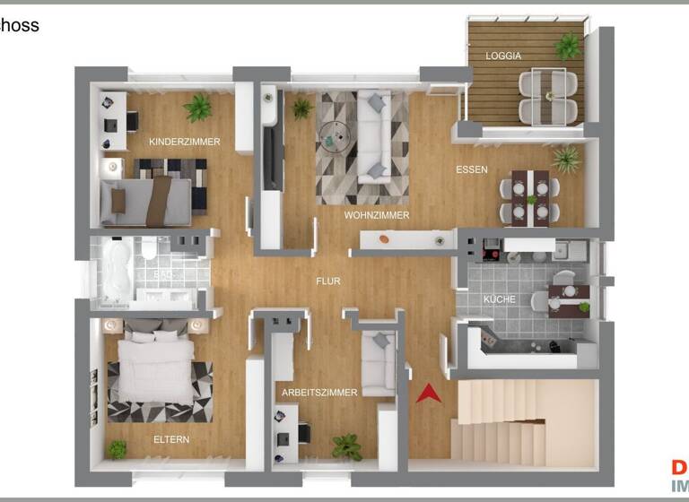 Wohnung zum Kauf 184.000 € 5 Zimmer 110 m² Dissen 49201