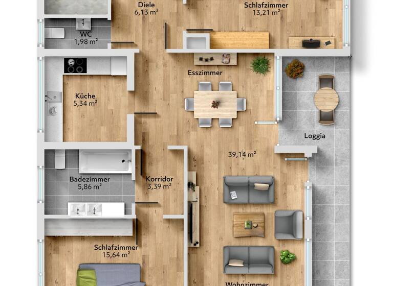 Wohnung zur Miete 2.290 € 3 Zimmer 102,4 m² 2. Geschoss Knappertsbuschstraße 10 Bogenhausen München 81927
