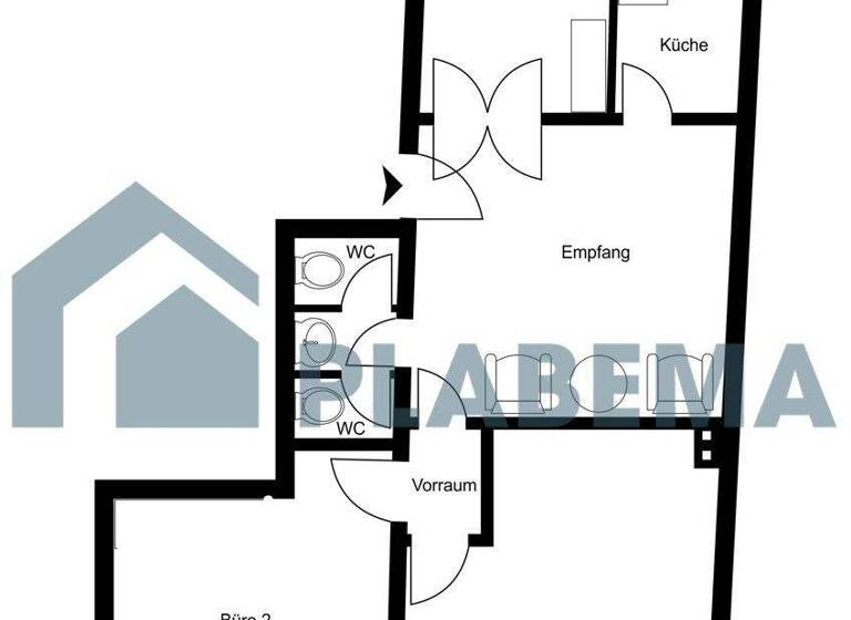 Praxisfläche zur Miete provisionsfrei 1.200 € 4 Zimmer 80 m² Bürofläche Schelfstadt Schwerin 19055