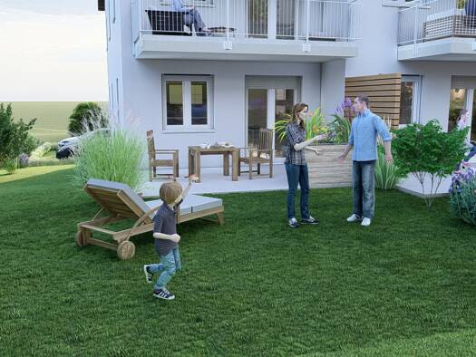 Wohnung zum Kauf - Neubau provisionsfrei 305.000 € 2 Zimmer 58,9 m² EG Eppishofen Altenmünster 86450