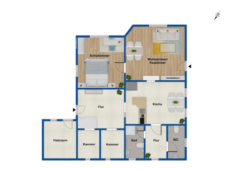 Einfamilienhaus zum Kauf 55.000 € 7 Zimmer 180 m² 312 m² Grundstück Kleinreinsdorf Mohlsdorf-Teichwolframsdorf 07987