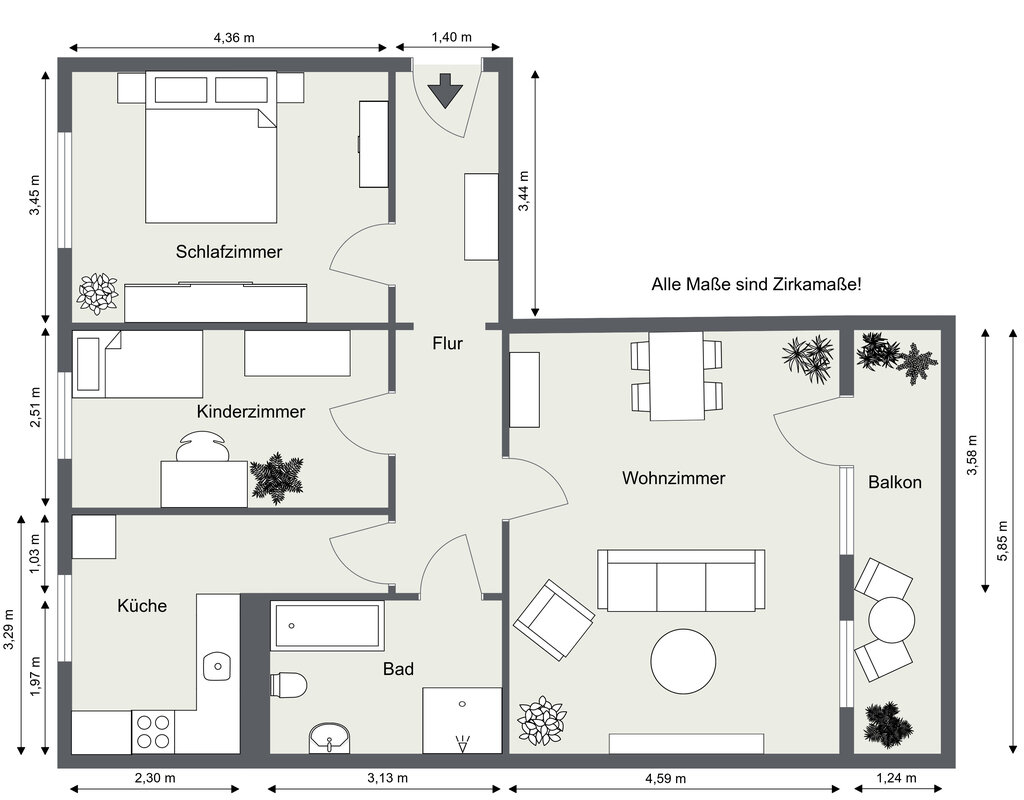 Wohnung zur Miete 507 € 3 Zimmer 81,8 m²<br/>Wohnfläche 6.<br/>Geschoss 01.03.2025<br/>Verfügbarkeit Berliner Straße 150 Bieblach 3 Gera 07546