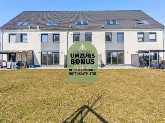 Reihenmittelhaus zur Miete - Erstbezug 1.470 € 4 Zimmer 146,2 m² 152,2 m² Grundstück Santoker Straße 108 Rüdersdorf 15562